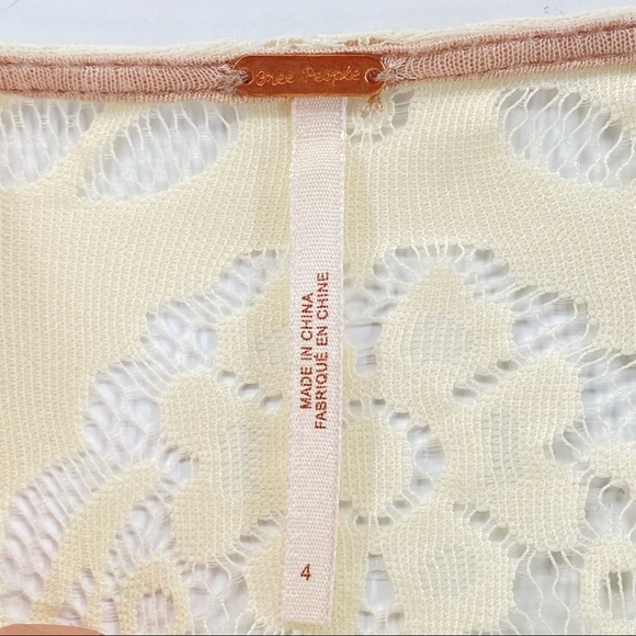 Free People Cream Lovers Folk Song Lace Dress - Picture 6 of 15